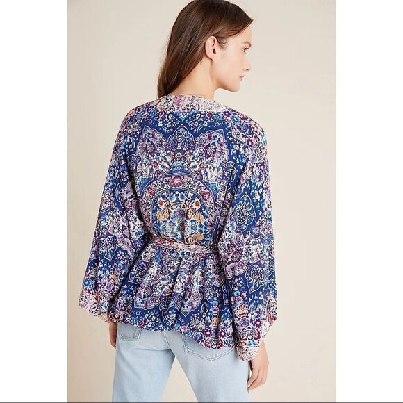 Belted Floral Jasmine Kimono - Picture 3 of 4